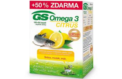 GS Omega 3 Citrus - Омега-3 с лимоном, 150 капсул